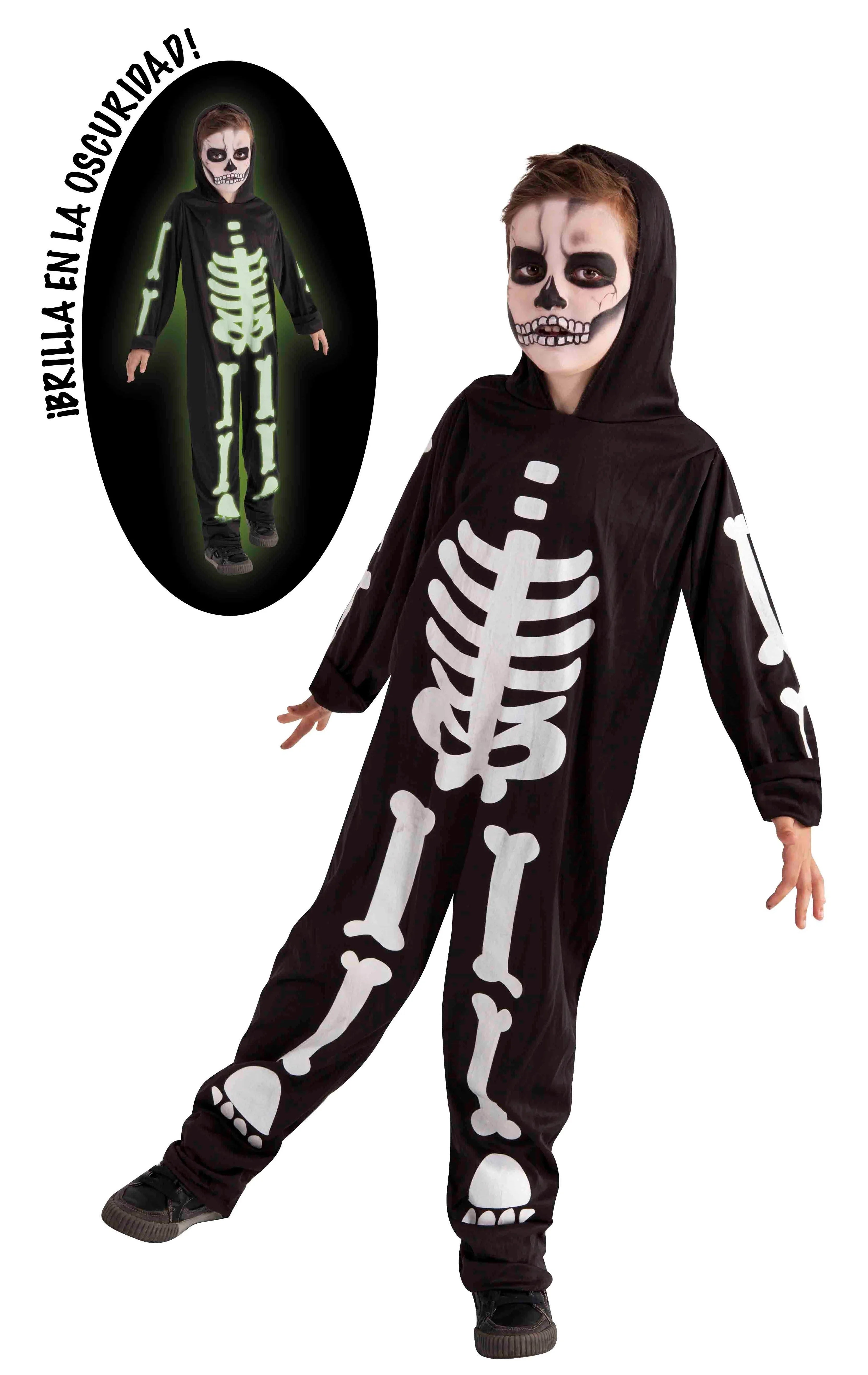 Disfraz de Esqueleto Fluorescente Infantil Esqueletos Rubies